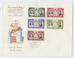 Monaco FIRST DAY COVER FDC 1956 - Lettres & Documents