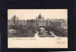 50234     Austria,   Wien,  K. K. Volksgarten  Und K. K. Hofmuseen,  VG  1905 - Musei