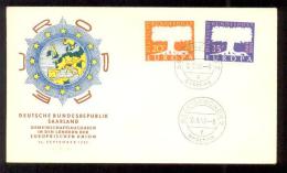 1957 SAAR (GERMANY) EUROPA CEPT FDC - FDC