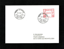 SUISSE FLAMME MECANIQUE Noir : 1985  LA SAGE. DU 30.5.1988 - Postage Meters