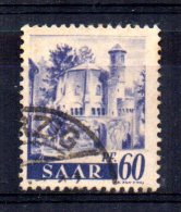 Saar - 1947 - 60pf Mettlach Abbey - Used - Oblitérés