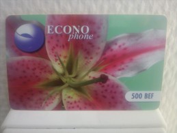 Econo Phone 500 Bef Flower  Used Rare - [2] Prepaid & Refill Cards