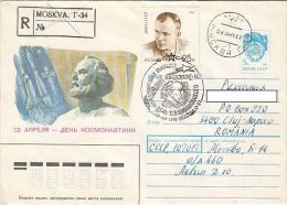 SPACE, COSMOS, GAGARIN, SPACE SHUTTLE, COVER STATIONERY, ENTIER POSTAUX, 1991, RUSSIA - Russie & URSS