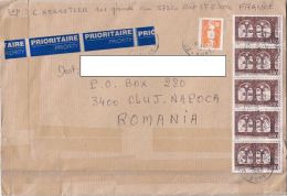 MARIANNE, THORONET ABBEY, STAMPS ON COVER, 1997, FRANCE - Briefe U. Dokumente