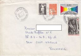 EUROPEAN PARLIAMENT, RED CROSS, MARRIANNE, STAMPS ON COVER, 1999, FRANCE - Lettres & Documents