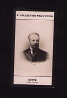 Petite Photo 2e Collection Félix Potin (chocolat), Comte Witte, Homme Politique Russe, 1907 - Albums & Verzamelingen