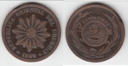 **** URUGUAY - 2 CENTESIMOS 1869 A **** EN ACHAT IMMEDIAT !!! - Uruguay