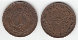 **** URUGUAY - 1 CENTESIMO 1869 H **** EN ACHAT IMMEDIAT !!! - Uruguay