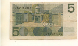 PAYS-BAS - Billet De 5 Gulden De 1966 Ayant Circulé - 5 Gulden