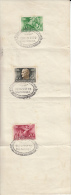 7788- ADMIRAL HORTHY'S REGENCY, HORSEMAN, ANGEL, STAMPS ON FRAGMENT, 1940, HUNGARY - Briefe U. Dokumente