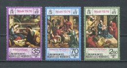HEBRIDES 1976 N° 438/440 ** Neufs = MNH  Superbes Cote 5,70 € Noël Christmas Tableaux Peintures Paintings Berger Mages - Unused Stamps