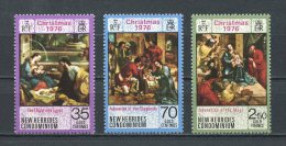 HEBRIDES 1976 N° 441/443 ** Neufs = MNH  Superbes Cote 5,50 € Noël Christmas Tableaux Peintures Paintings Berger Mages - Ungebraucht