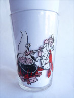 VERRE ASTERIX AMORA 1968 37c PANORAMIX MELANGE SA POTION 4 Couleurs Fond Tramé - Art De La Table