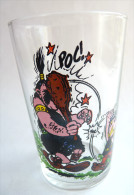 VERRE ASTERIX AMORA 1968 12sd A ASSOME UN BARBARE AVEC SA PROPRE MASSUE - SANS DATE - Art De La Table