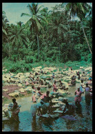 SÃO TOMÉ E PRÍNCIPE- LAVADEIRAS - Lavadeiras No Agua Grande. ( Ed. Agencia Geral Do Ultramar) Carte Postale - Sao Tome En Principe