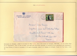 02007 Carta De Lisboa A Paris 1958 - Covers & Documents