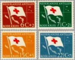 ANTILLEN 1958 NVPH 293-96 RODE KRUIS RED CROSS - Curazao, Antillas Holandesas, Aruba