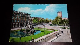 C-19885 CARTOLINA TORINO - PIAZZA STATUTO - MONUMENTO AL FREJUS TRAM E AUTO D'EPOCA - Plaatsen & Squares