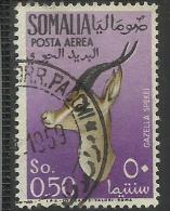 SOMALIA AFIS 1955 POSTA AEREA ANIMALI AIR MAIL ANIMALS FAUNA GAZELLA SPEKEI CENT. 50 USATO USED OBLITERE´ - Somalia (AFIS)