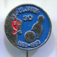 BOWLING - Pula, Pola, Croatia, Vintage Pin, Badge - Bowling