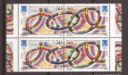 2004  323-24 OLYMPISCHE SPIELE  MAKEDONIJA MAKEDONIEN MACEDONIA  ATHEN GRECIA GRIECHENLAND  MNH - Sommer 2004: Athen