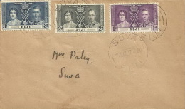 Fiji 1937 Coronation FDC - Fiji (...-1970)