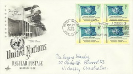 United Nations 1962 Flag FDC - Autres & Non Classés