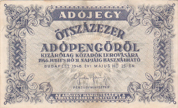 2058A,  BANKNOTE, OTSZAZEZER ADOPENGOROL, 1946, HUNGARY. - Ungarn