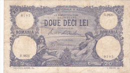 2058A,  BANKNOTE, 20, DOUE DECI LEI, 1929,  ROMANIA. - Romania