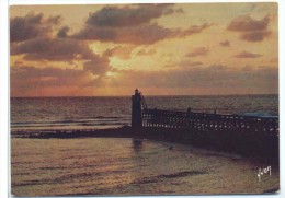Delcampe - CP  Capbreton Crépuscule Sur L'estacade Landes - Capbreton