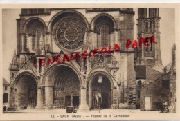 Delcampe - 02 - LAON - FACADE DE LA CATHEDRALE - Laon