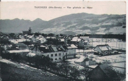 TANINGES (HTE SAVOIE) VUE GENERALE EN HIVER 1936 - Taninges