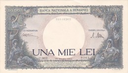 2058A,  BANKNOTE, 1000, UNA MIE LEI, 20 MARTIE 1945, ROMANIA. - Rumania