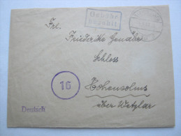 SAARBRÜCKEN , 1947    , GEBÜHR BEZAHLT  , Beleg , 3 Seitig Geöffnet - Lettres & Documents