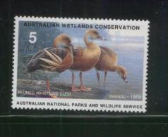 AUSTRALIA 1989 AUSTRALIAN NATIONAL PARKS & WILDLIFE SERVICE WETLANDS CONSERVATION $5 PLUMED WHISTLING DUCK STAMP NHM - Cinderella