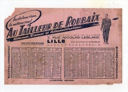 Nov14   66546    Lille   Buvard  Au Tailleur De Roubaix - Textile & Clothing