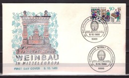 Allemagne Fédérale - First Day Cover (FDC) - Vin - Vignes - Weinbau In Mitteleuropa - FDC: Enveloppes