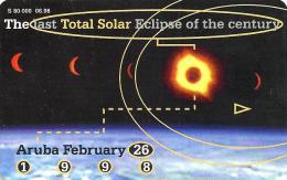 ARUBA  30 UNITS TOTAL SUN ECLIPSE SPACE CHIP ARU-C17 ED.06.98 READ DESCRIPTION !! - Aruba