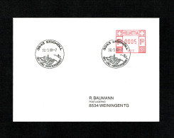 SUISSE FLAMME MECANIQUE Noir : 3943 EISCHOLL . DU 30.5.1988 - Postage Meters