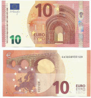 DRAGHI NUOVO TIPO  BANCONOTE DA EURO 10  EA FRANCIA E003A2 UNC FDS - 10 Euro