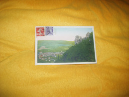 CARTE POSTALE ANCIENNE CIRCULEE DE 1930. / CHANAC (LOZERE).- LES ROCHERS / CACHET + TIMBRES. - Chanac