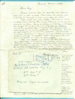 Brief Met Stempel GENT 9/4/45, Stempel CONTROLE / TOEZICHT -> Soldaat / Belgisch Leger Ten Velde, Recu à Alphen (+inhoud - Guerra 40 – 45 (Cartas & Documentos)