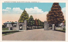 Entrance To Rhode Island State College Kingston Rhode Island - Andere & Zonder Classificatie