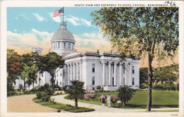 South View And Entrance To State Capitol Montgomery Alabama - Montgomery