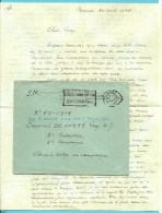 Brief Met Stempel GENT 25/4/45 ,  CONTROLE / TOEZICHT -> Soldaat / Belgisch Leger, Recu à Dremen-Alphen (+inhoud - Guerra '40-'45 (Storia Postale)