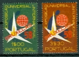 Portugal 1958 Mi. 862 - 863 Ungebraucht EXPO Weltausstellung Brüssel - Ongebruikt