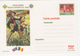 7844- SCOUTS, SCUTISME, CAMPDOWNE JAMBOREE, POSTCARD STATIONERY, 2000, ROMANIA - Briefe U. Dokumente