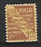 France: Colis Postaux N°54*(cote 11,00€) - Ungebraucht