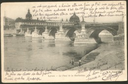 LYON LE PONT DE LA GUILLOTIERE OLD POSTCARD 1905 - Lyon 7