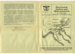 Oesterreich Italien Sudfrankreich - Orario Ferroviario Austria Italia Francia Del Sud 1960 - Europa